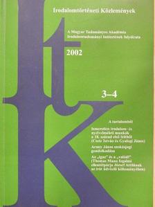 Bessenyei György - Irodalomtörténeti Közlemények 2002/3-4. [antikvár]