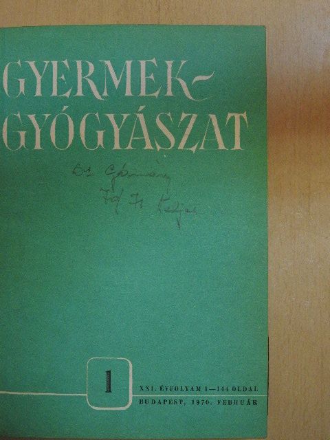 Dr. Barta Lajos - Gyermekgyógyászat 1970-1971/1-4. [antikvár]