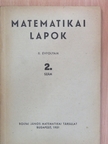 Aczél János - Matematikai Lapok 1951/2. [antikvár]