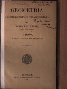 Borosay Dávid - Geometria II. [antikvár]