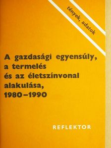 A gazdasági egyensúly, a termelés és az életszínvonal alakulása, 1980-1990 [antikvár]