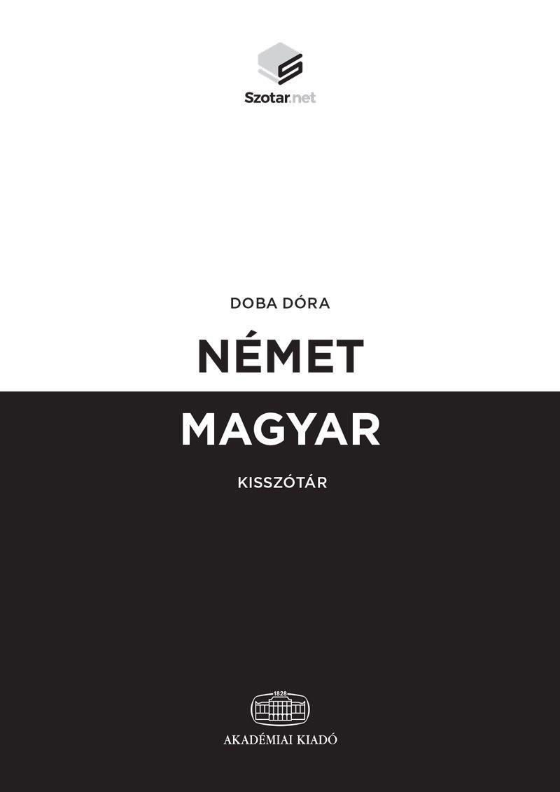 Doba Dóra - Német-magyar kisszótár + online szótárcsomag