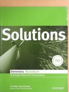 Kelemen Ferenc - Solutions - Elementary - Munkafüzet [antikvár]