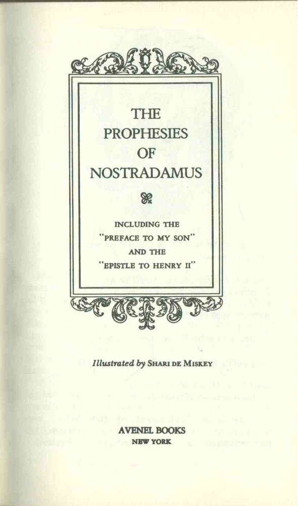 The Prophesies of Nostradamus [antikvár]