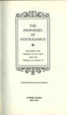 The Prophesies of Nostradamus [antikvár]