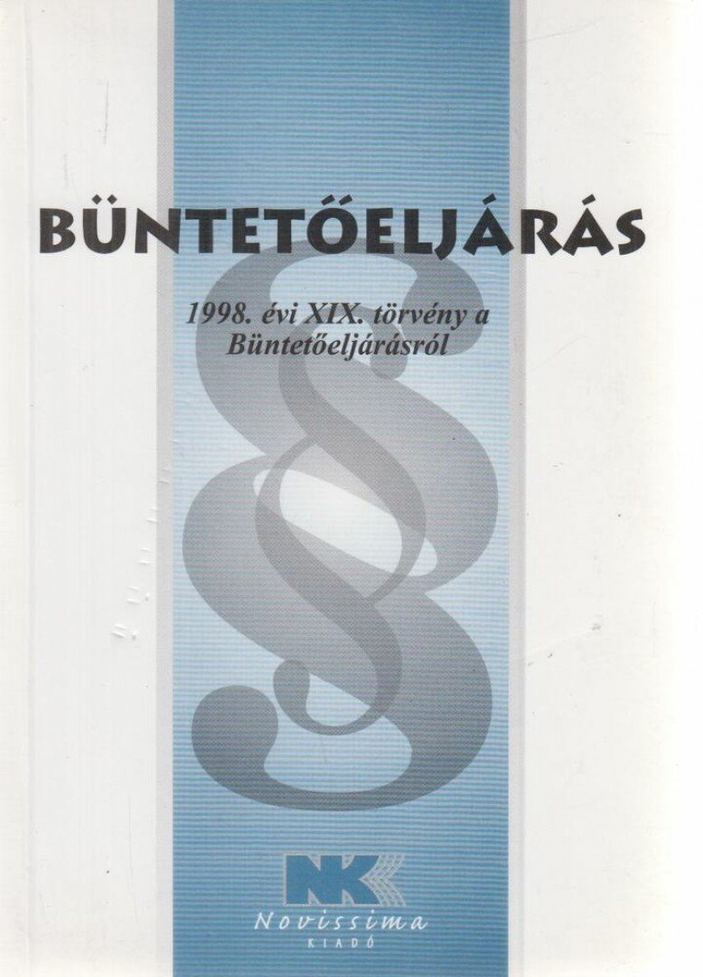 dr. Szilner György - Büntetőeljárás 2008. január 1. [antikvár]
