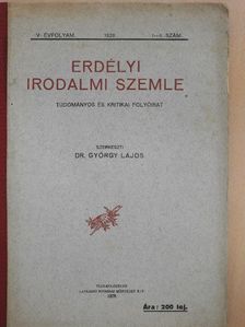 Dr. Bárány Gerő - Erdélyi Irodalmi Szemle 1928. január-december [antikvár]