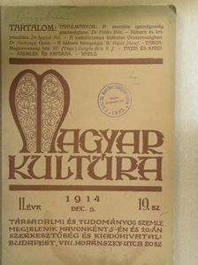 Bangha Béla S. J. - Magyar Kultúra 1914. december 5. [antikvár]