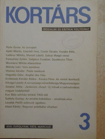 Alexa Károly - Kortárs 1973. március [antikvár]