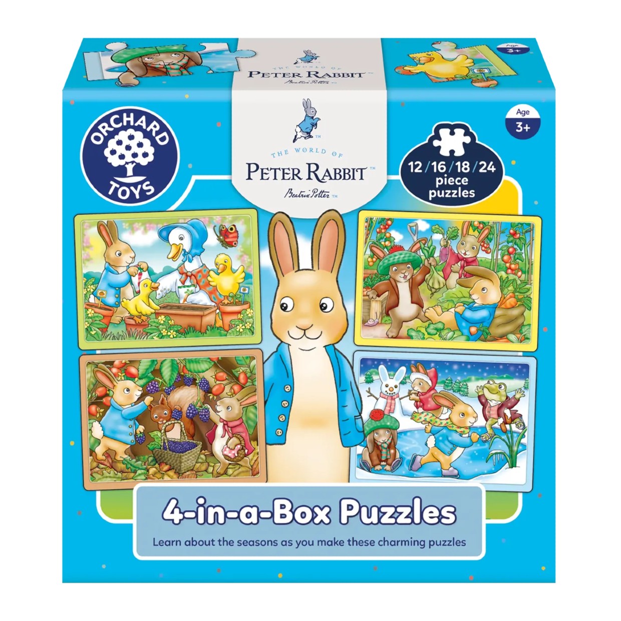 17386 - Nyúl Péter, 4 kirakó egy dobozban / 4-in-a-Box Puzzles / Orchard / Peter Rabbit™