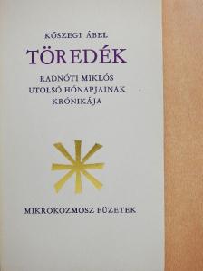 Kőszegi Ábel - Töredék [antikvár]