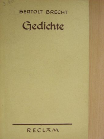 Bertolt Brecht - Gedichte [antikvár]