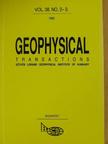 Bodoky Tamás - Geophysical Transactions Vol. 38. No. 2-3. [antikvár]