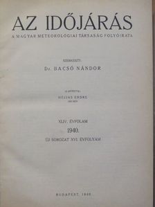 Az időjárás 1940. január-december [antikvár]