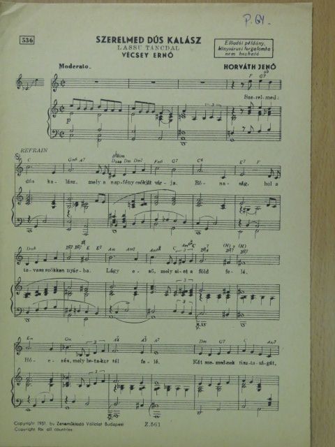 Horváth Jenő - Szerelmed dús kalász [antikvár]