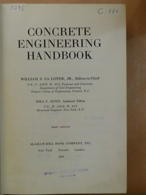 Arvid A. Anderson - Concrete Engineering Handbook [antikvár]