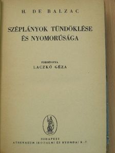 H. de Balzac - Széplányok tündöklése és nyomorúsága I-II. [antikvár]