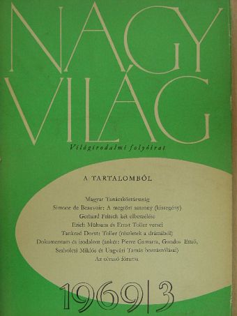 Ernst Toller - Nagyvilág 1969. március [antikvár]