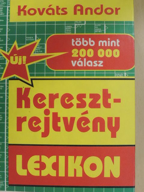 Kováts Andor - Keresztrejtvény lexikon [antikvár]