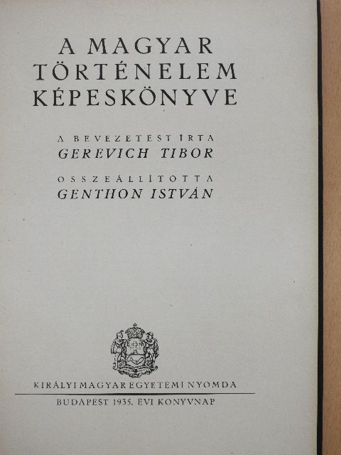A magyar történelem képeskönyve [antikvár]