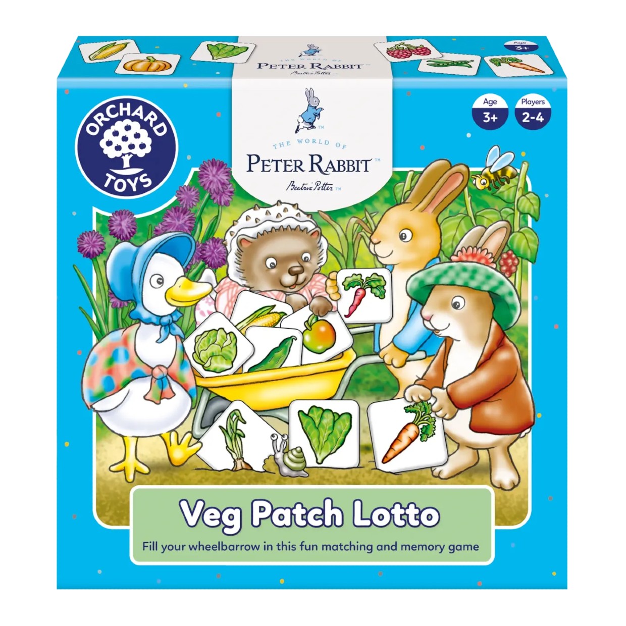 17387 - Nyúl Péter, Gyümölcs-zöldség lottó / Veg Patch Lotto / Orchard / Peter Rabbit™