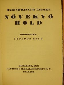 Rabindranath Tagore - Növekvő Hold [antikvár]