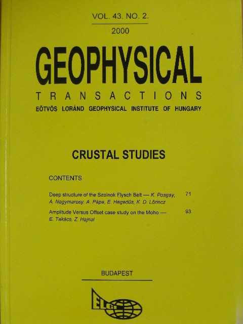 Bodoky Tamás - Geophysical Transactions Vol. 43. No. 2. [antikvár]