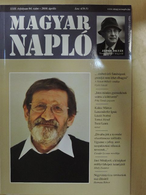 Aniszi Kálmán - Magyar Napló 2010. április [antikvár]