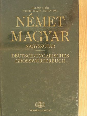 Földes Csaba - Német-magyar nagyszótár [antikvár]