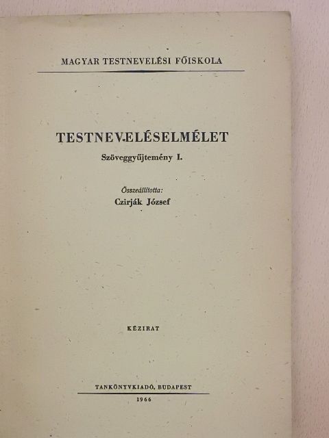 Dr. Gyenge Zoltán - Testneveléselmélet [antikvár]