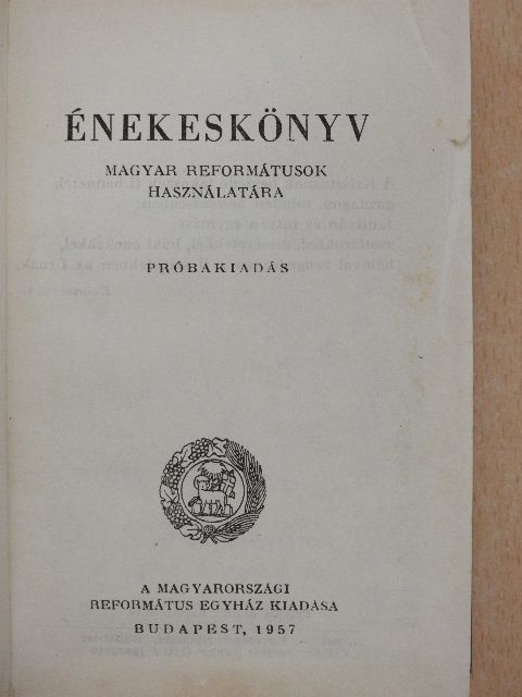 Énekeskönyv [antikvár]