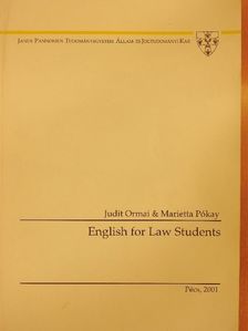 Judit Ormai - English for Law Students [antikvár]