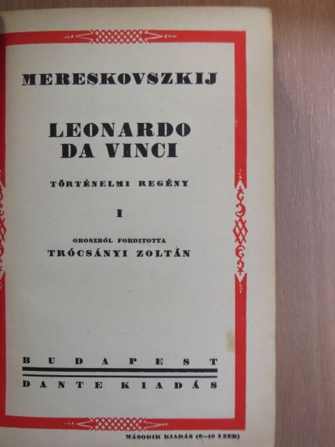 Dimitrij Mereskovszkij - Leonardo da Vinci I-II. [antikvár]