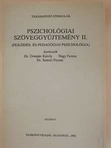 Adelson J. - Pszichológiai szöveggyűjtemény II. [antikvár]