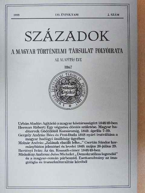 Bertényi Iván - Századok 1999/2. [antikvár]