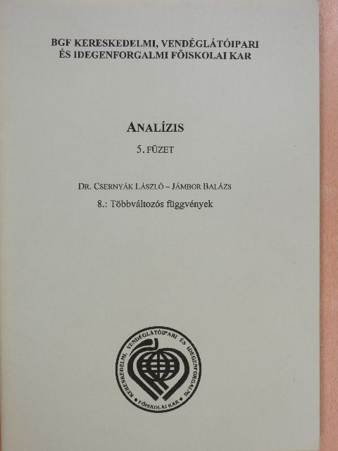 Dr. Csernyák László - Analízis 5/8. [antikvár]