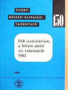 G. Milde - EGB szeminárium, a felszín alatti víz védelméről 1983 [antikvár]