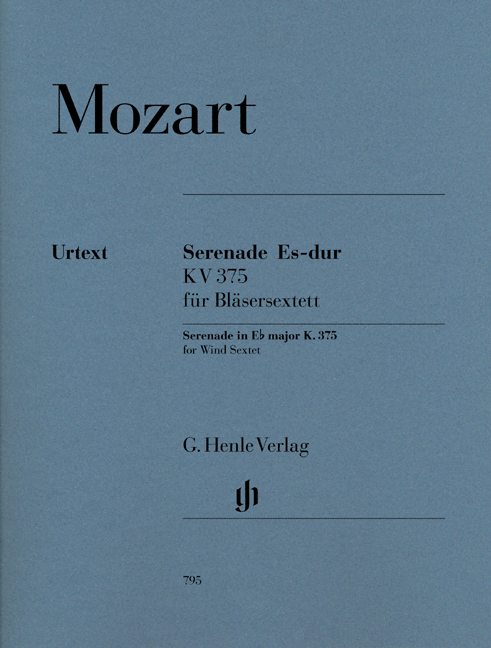 MOZART, W,A, - SERENADE ES-DUR KV 375 FÜR BLAESERSEXTETT URTEXT, STIMMEN (HENRIK WIESE)