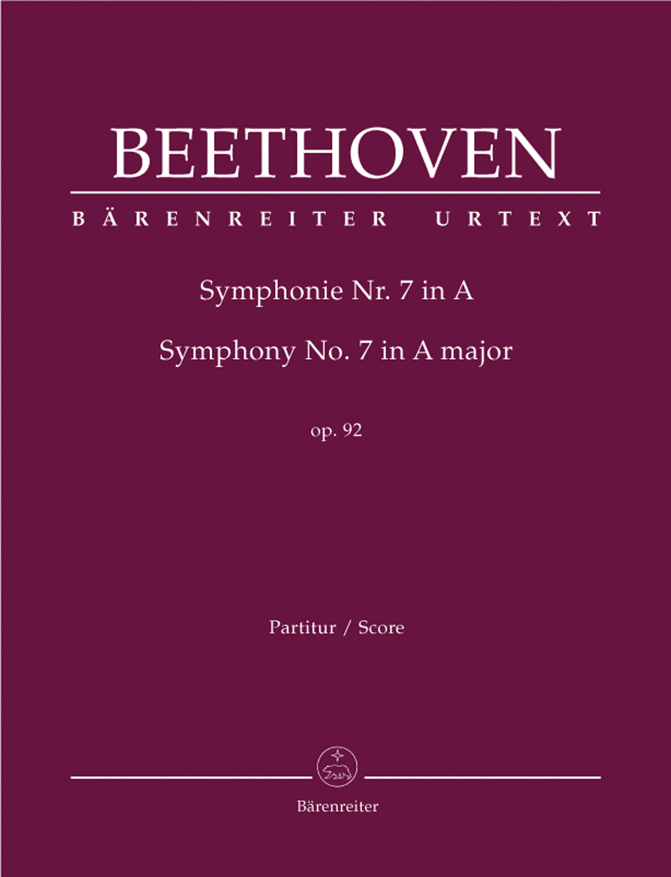 BEETHOVEN - SYMPHONIE NR. 7 IN A OP.92 PARTITUR URTEXT (JONATHAN DEL MAR)