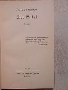 William V. Simpson - Der Enkel [antikvár]