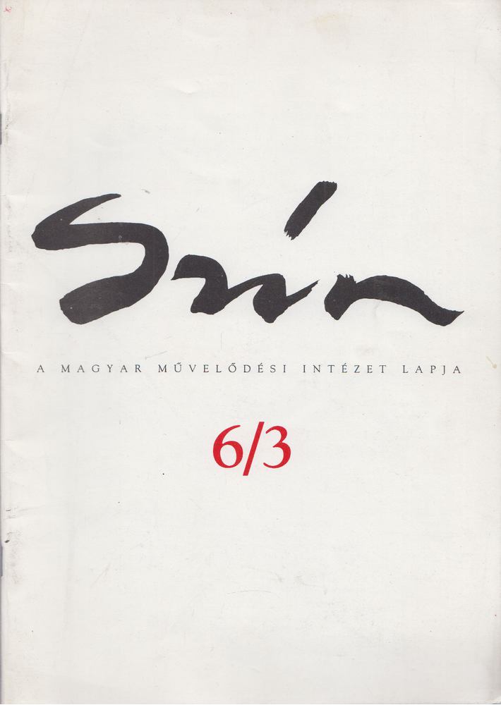 Mátyus Aliz (főszerk.) - Szín 6/3 - 2001. június [antikvár]