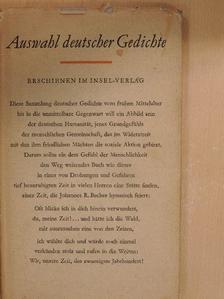 Bertolt Brecht - Auswahl deutscher Gedichte [antikvár]