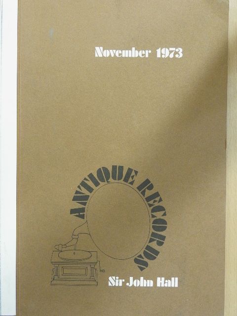Alan Sanders - Antique Records November 1973 [antikvár]