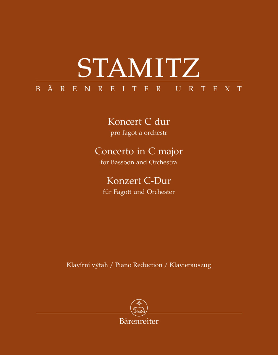 STAMITZ, CARL - CONCERTO IN C MAJOR FOR BASSOON AND ORCHESTRA, PIANO REDUCTION