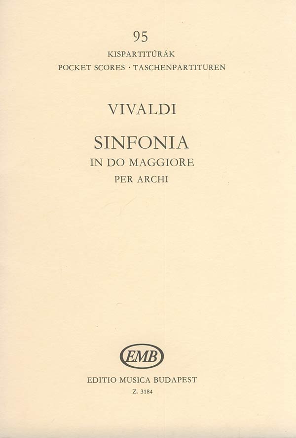 Vivaldi - SINFONIA IN DO MAGGIORE PER ARCHI RV 699/710 (SZABOLCSI BENCE) KISPARTITURA