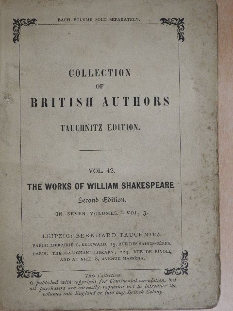 William Shakespeare - The Works of William Shakespeare 3. [antikvár]