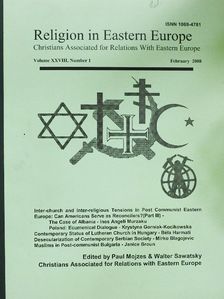 Harmati Béla - Religion in Eastern Europe February 2008 [antikvár]