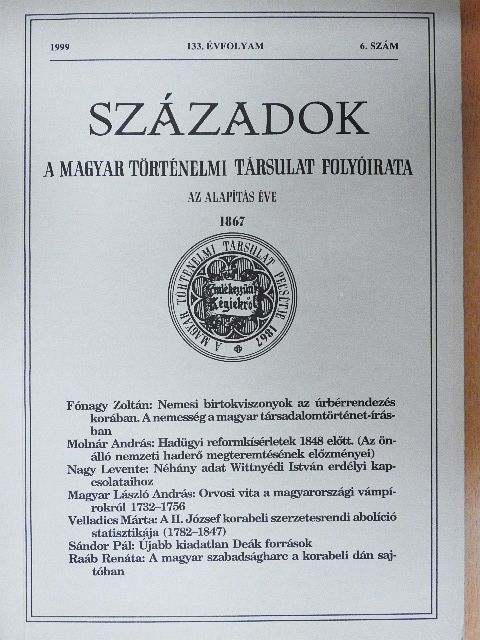 Anderle Ádám - Századok 1999/6. [antikvár]
