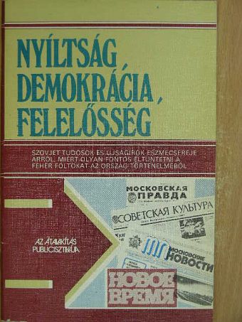 Nyíltság, demokrácia, felelősség [antikvár]