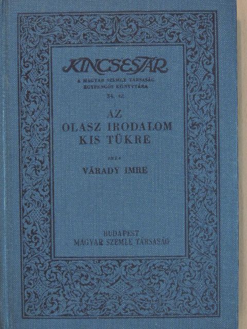 Várady Imre - Az olasz irodalom kis tükre [antikvár]